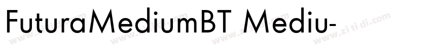 FuturaMediumBT Mediu字体转换